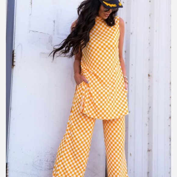 Dressed in LALA Other - Gigi Sleeveless Ribbed Playsuit in Sunshine